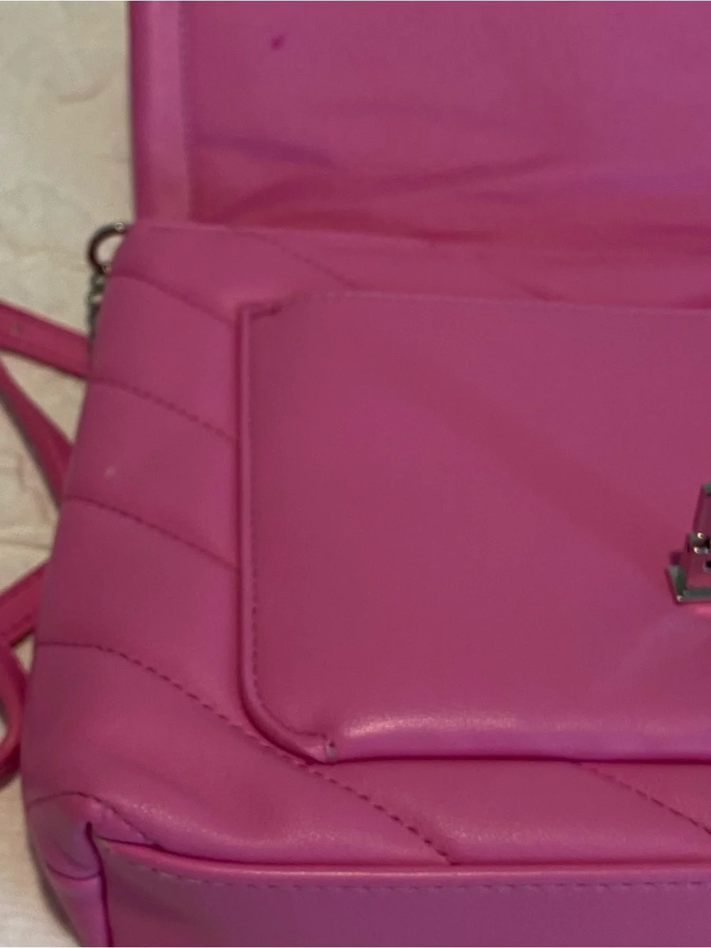 a new day Hot Pink Quilted Crossbody Shoulder Bag